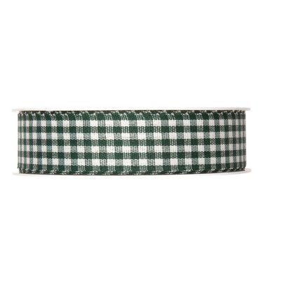 Geschenkband Karo grün