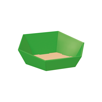 Präsentkorb Dekowell Swing hellgrün klein