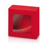 Geschenkbox Viereck rot
