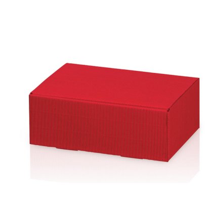 Geschenbox Dekowell rot (Bocksbeutel)