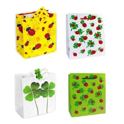 Geschenktasche Glück mittel (12 Stück)