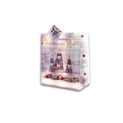 Geschenktasche Silver Christmas gro