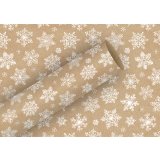 Geschenkpapier "Snow Crystals natur" 70 cm x 2m