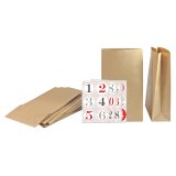 Adventskalender-Set "Kraftpapier"