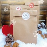 Adventskalender-Set "Kraftpapier"