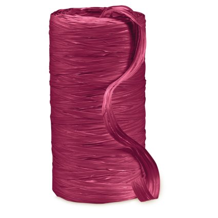Geschenkband Raffia bordeaux, 200 m