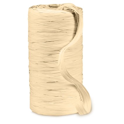Geschenkband Raffia creme, 200 m