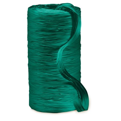 Geschenkbast Synthetik-Raffia dunkelgrün, 200 m