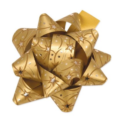 Fertigschleife Stern gold