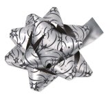 Fertigschleife Stern silber