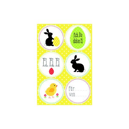 Osterminis (5 Geschenktten mit Stickerbogen)
