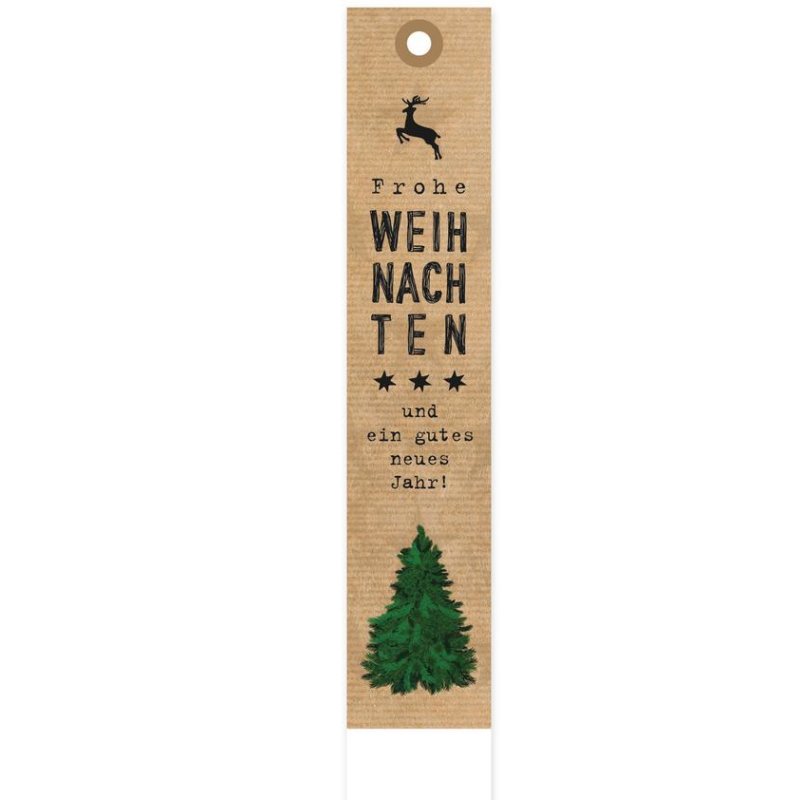 200 Stück Geschenkanhänger Weihnachten aufklappbar 