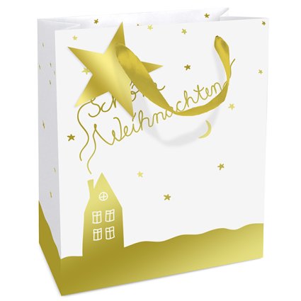 Geschenktasche Schöne Weihnachten mittel (6 Stück)