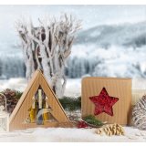 Geschenkbox Stern natur