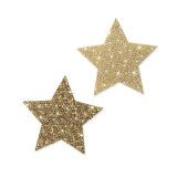 Glitzerstern zum Aufkleben gold, sortiert