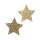 Glitzerstern zum Aufkleben Lurex gold, sortiert