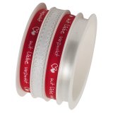 Geschenkband "Mit Liebe verpackt", 10 mm x 16 m