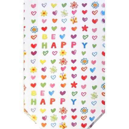 Klarsichtbeutel Be Happy (10 Stück)