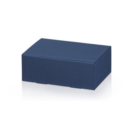 Geschenkbox Dekowell blau (Bocksbeutel)