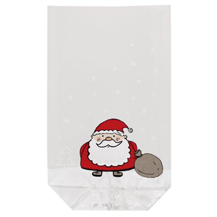 Klarsichtbeutel "Lieber Weihnachtsmann", 11,5 x 19 cm