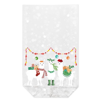 Klarsichtbeutel "X-mas Lamas"