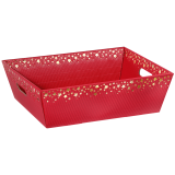 Präsentkorb Sternenregen rot groß