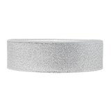 Geschenkband "Lurex" silber 25 mm x 22 m