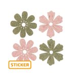 Sticker "Blume Wollart" sortiert