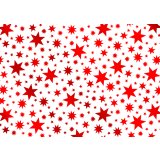 Geschenkpapier Beautyful Stars rot  70 cm x 1,5 m