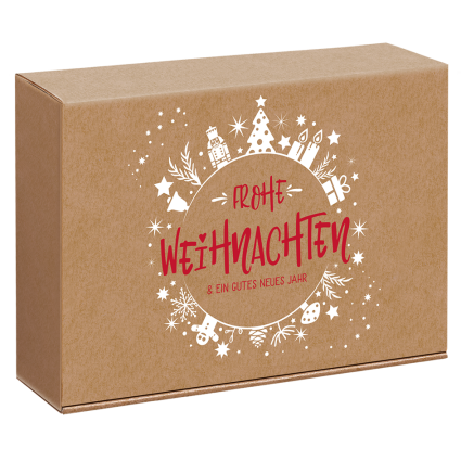 Geschenkbox "Christmas Joy" (Bocksbeutel)