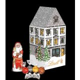 Geschenkset Weihnachten "kleines Weihnachtshaus" mit Geldermannsekt 0,2l und Lindt