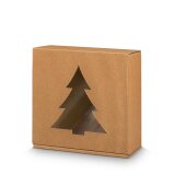 Geschenkbox Tannenbaum natur