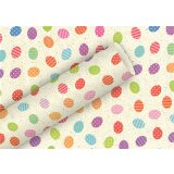 Geschenkpapier Ostereier bunt aus Graspapier, 1,5 m x 70 cm