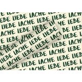 Geschenkpapier "Lebe, Liebe, Lache" aus...