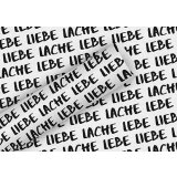 Geschenkpapier "Lebe, Liebe, Lache", 70 cm x 2  m