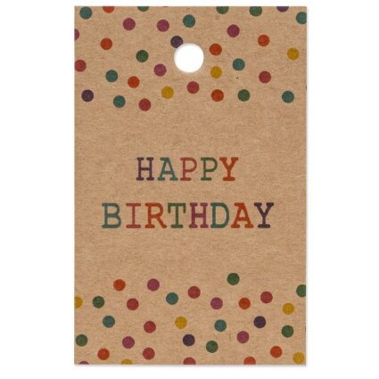 Papieranhänger "Happy Birthday"