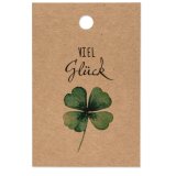Papieranhänger "Viel Glück"