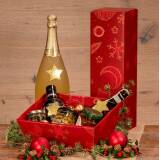 "Christmas rot"  für eine Flasche Magnum, 1er Faltschachtel