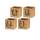 Tragetasche Kraftpapier "Christmas", 4er Set