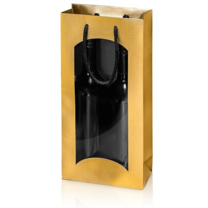 Tragetasche FineLine gold, 2er