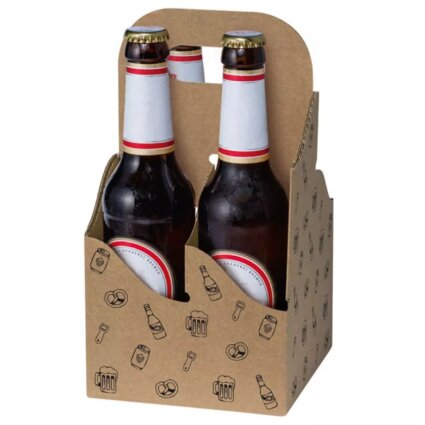 Tragekarton Biergenuss, 4 er für Bier 0,33 l