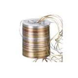 Geschenkband Raffia bronze/gold/weiß, 50 m