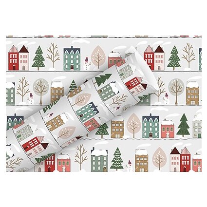 Geschenkpapier "Christmas Town" 70 cm x 2m
