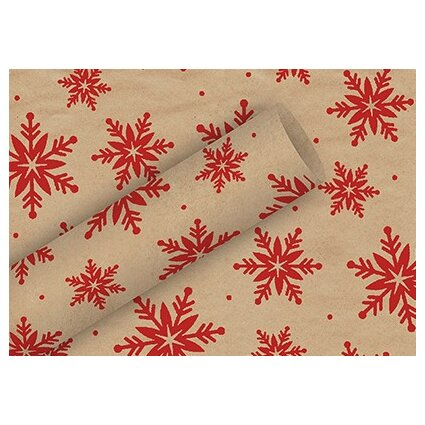 Geschenkpapier "Kristalle rot" 70 cm x 2m