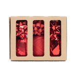Geschenkbandset rot, 9-teilig